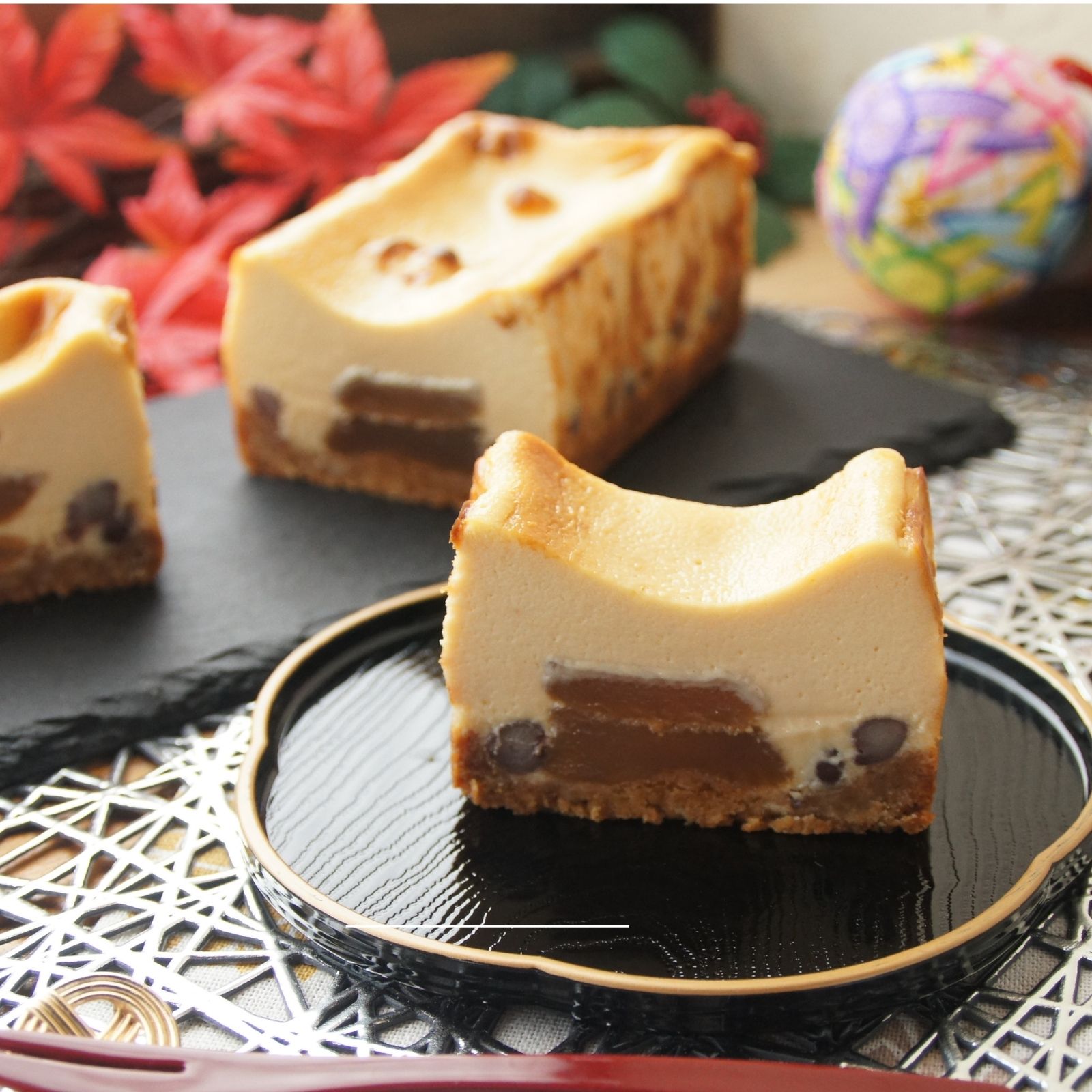 きな粉わらび生チーズケーキ