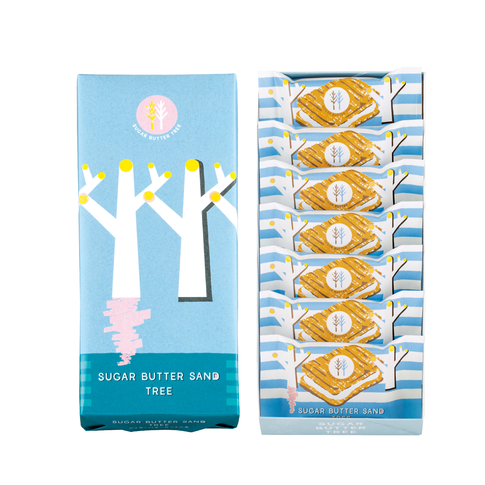 【おまとめ買いに】シュガーバターサンドの木（7個入）5点セット