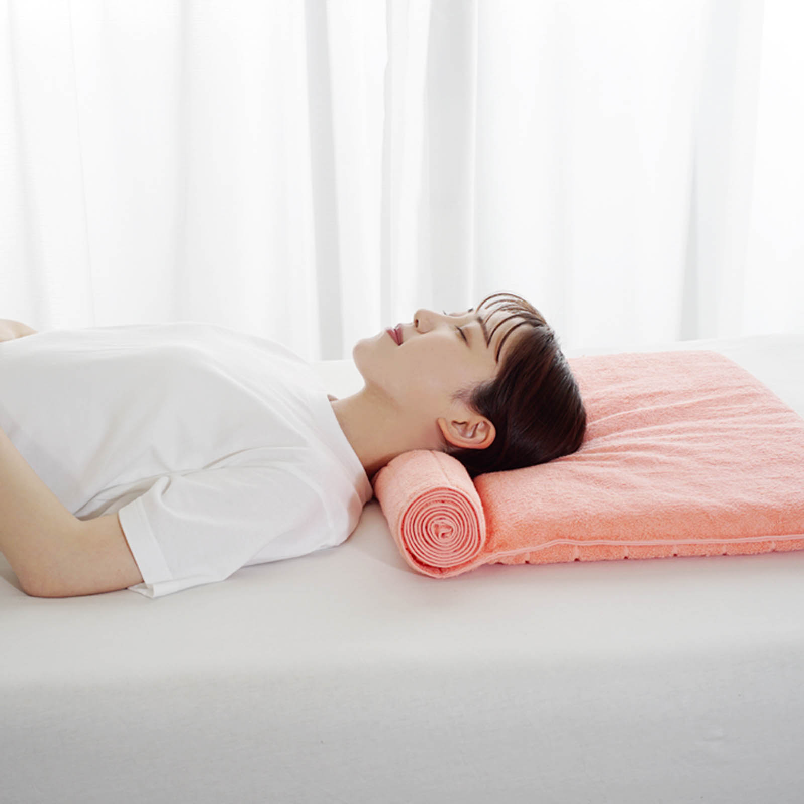 枕を使わない人の枕 くるくる