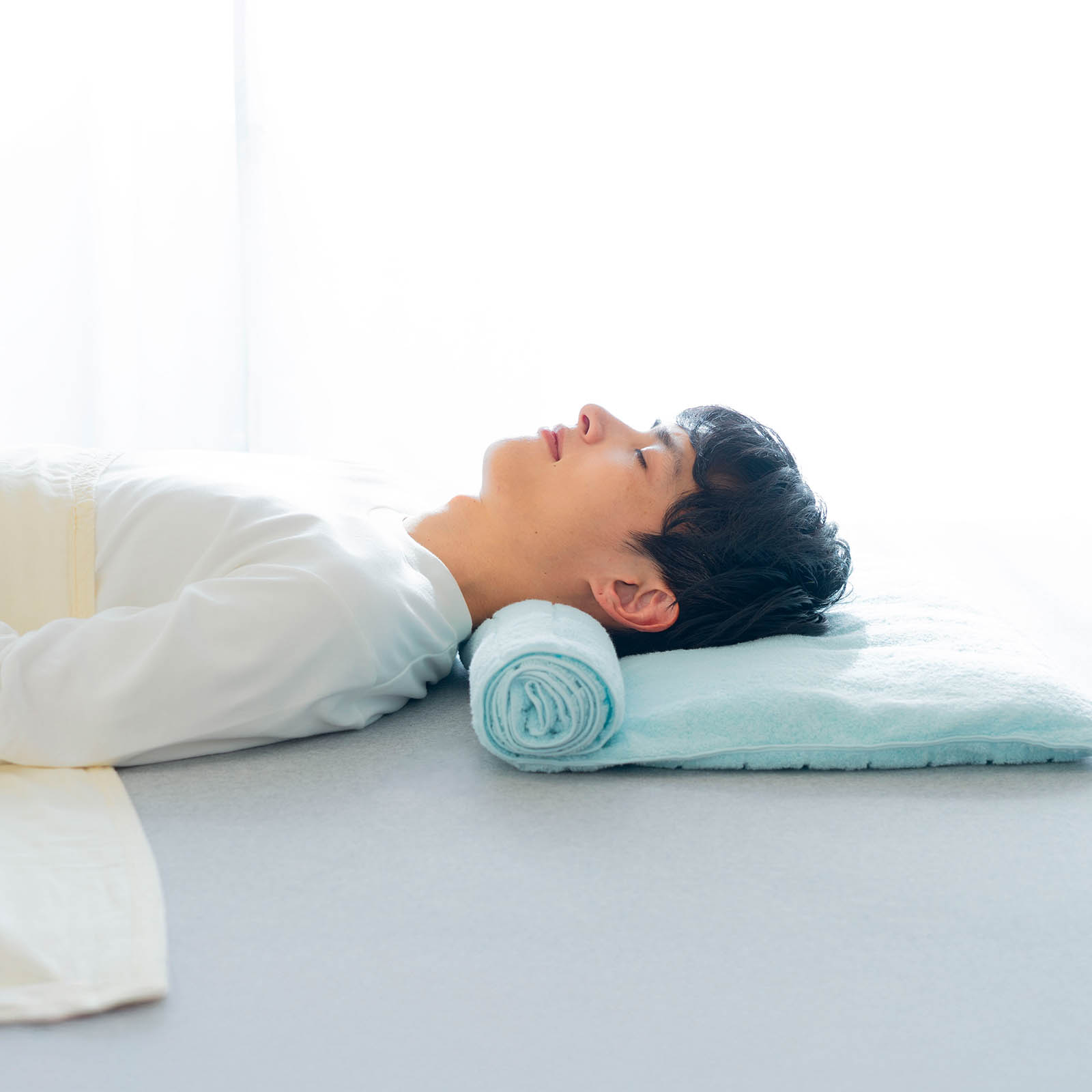 枕を使わない人の枕 くるくる