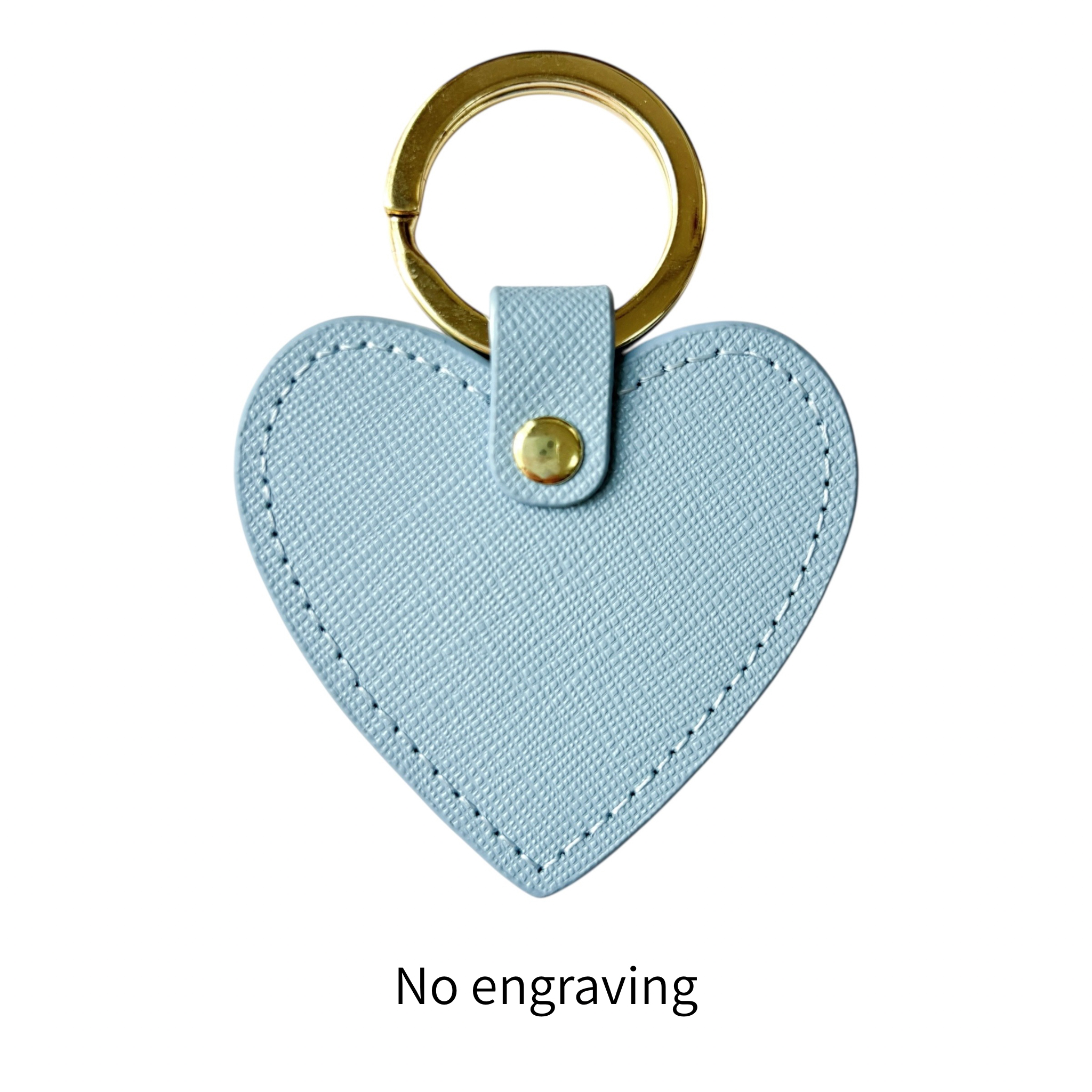 名入れ】オーダーメイド本革ハートキーリング（バルーンみたいな