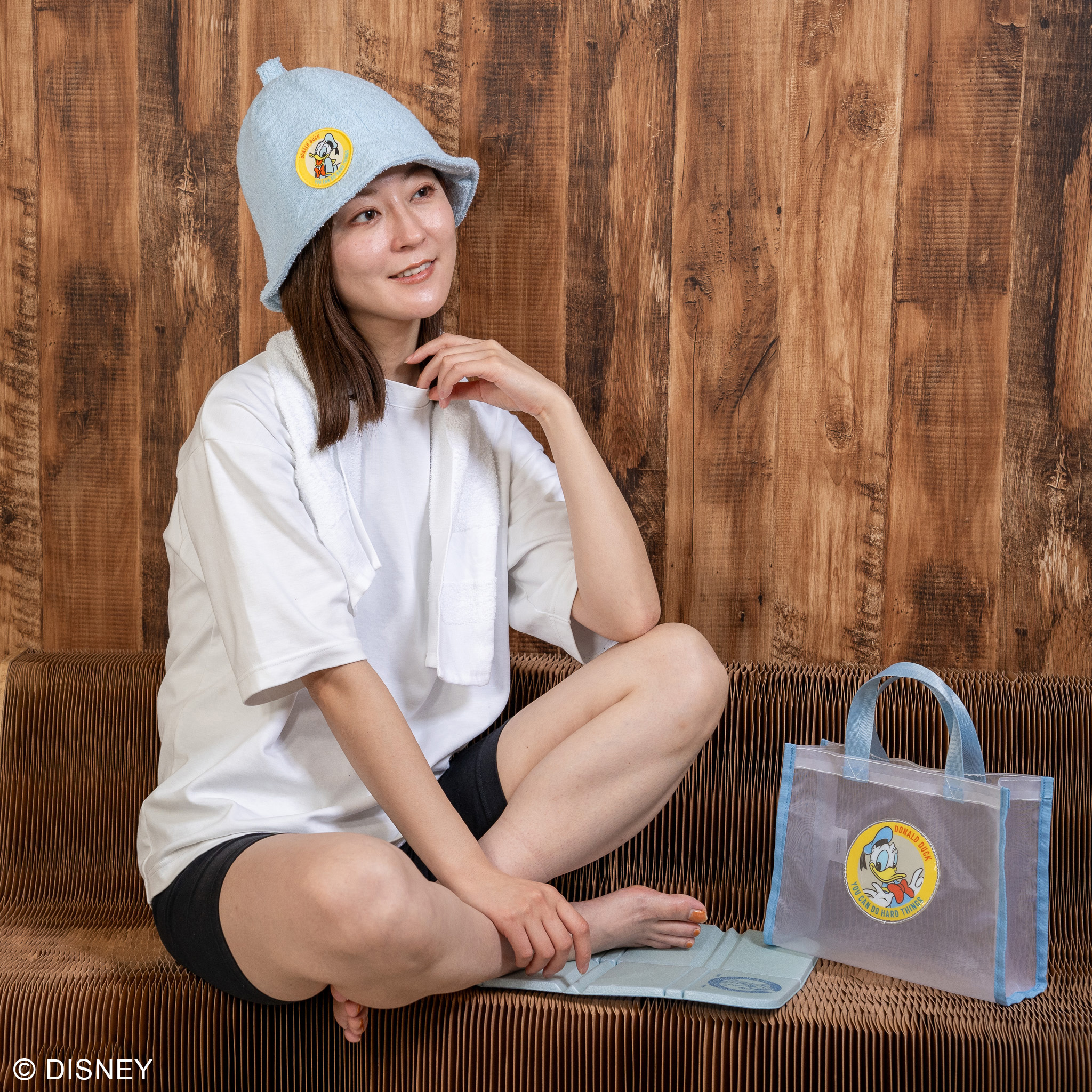 Disney ディズニーサウナセット（サウナハット&マット&バッグ）