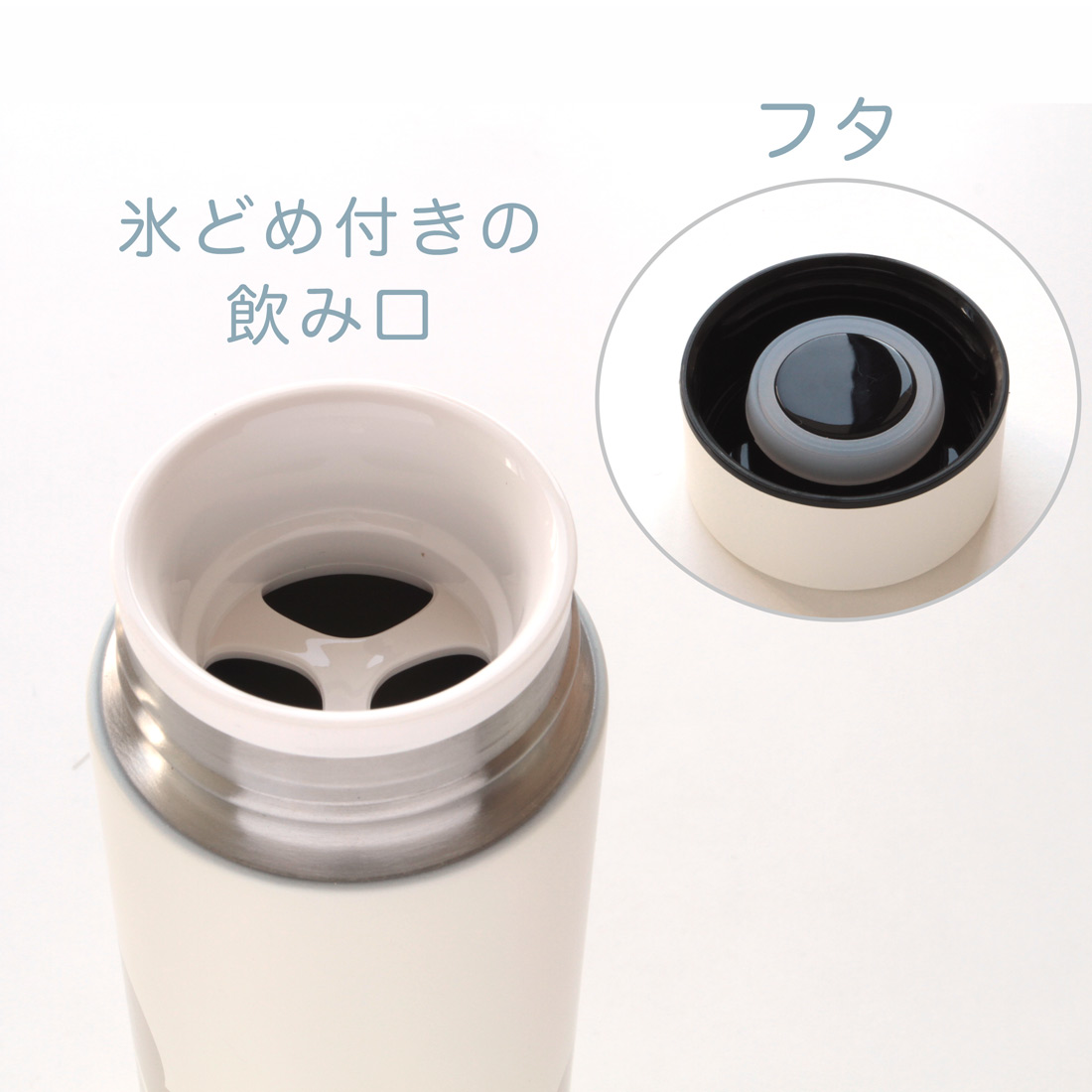 【ラッピング付】デイジーステンレスボトル＆ハンカチタオル