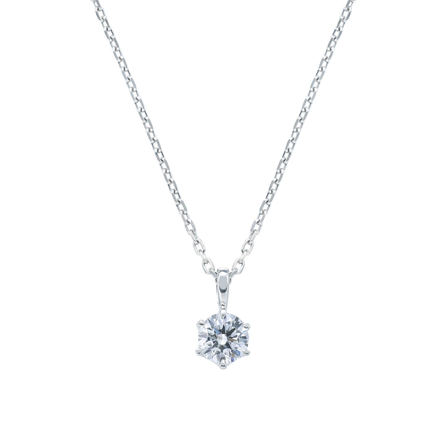 大切な人に贈る 名入れテディベア&ラボグロウンダイヤモンド 一粒ネックレス（0.3ct）