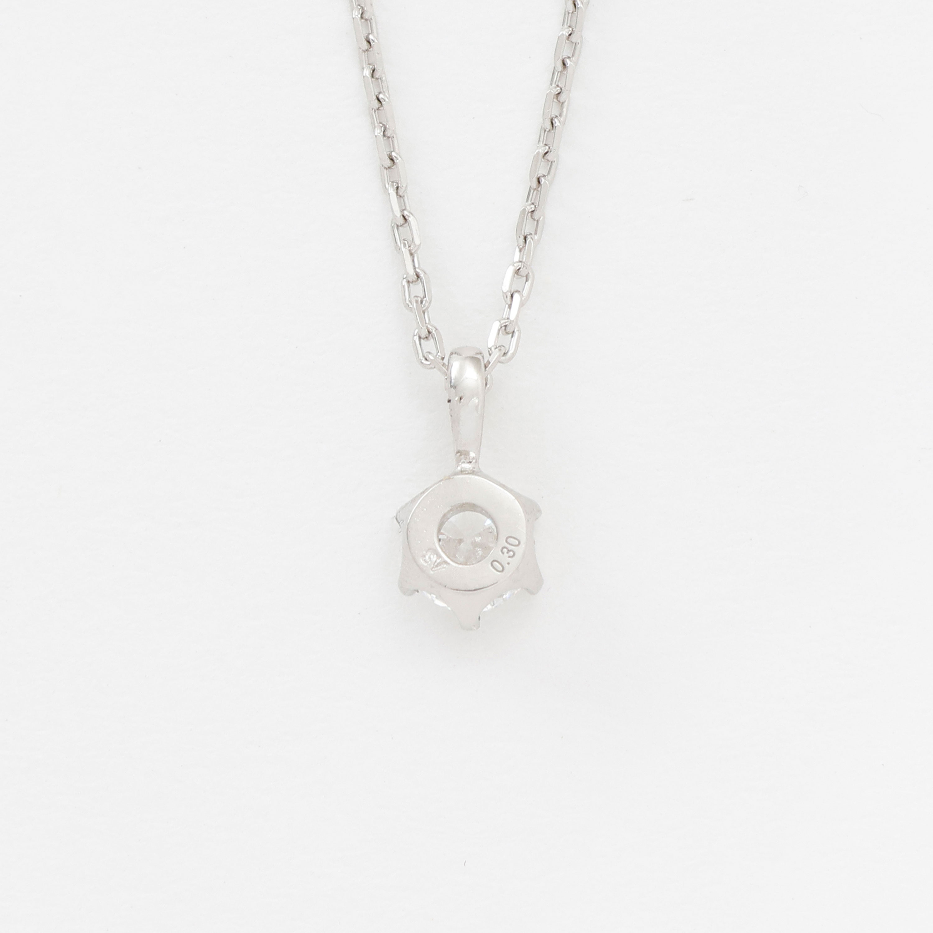 大切な人に贈る 名入れテディベア&ラボグロウンダイヤモンド 一粒ネックレス（0.3ct）