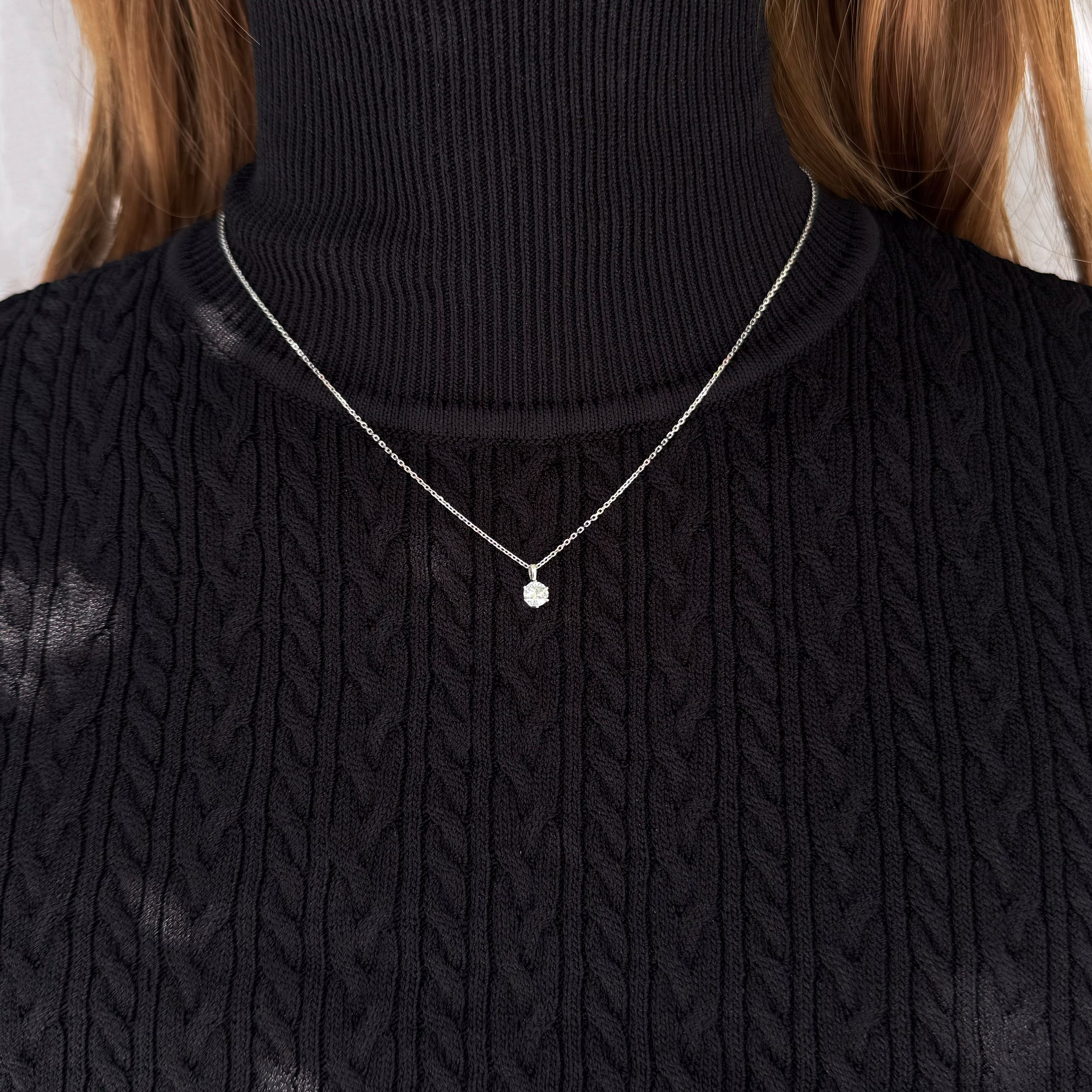 大切な人に贈る 名入れテディベア&ラボグロウンダイヤモンド 一粒ネックレス（0.3ct）