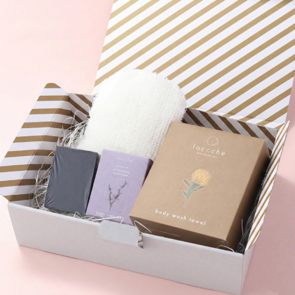 【BOX付】高級ボディタオル＆ボディ用ヴィーガン石鹸