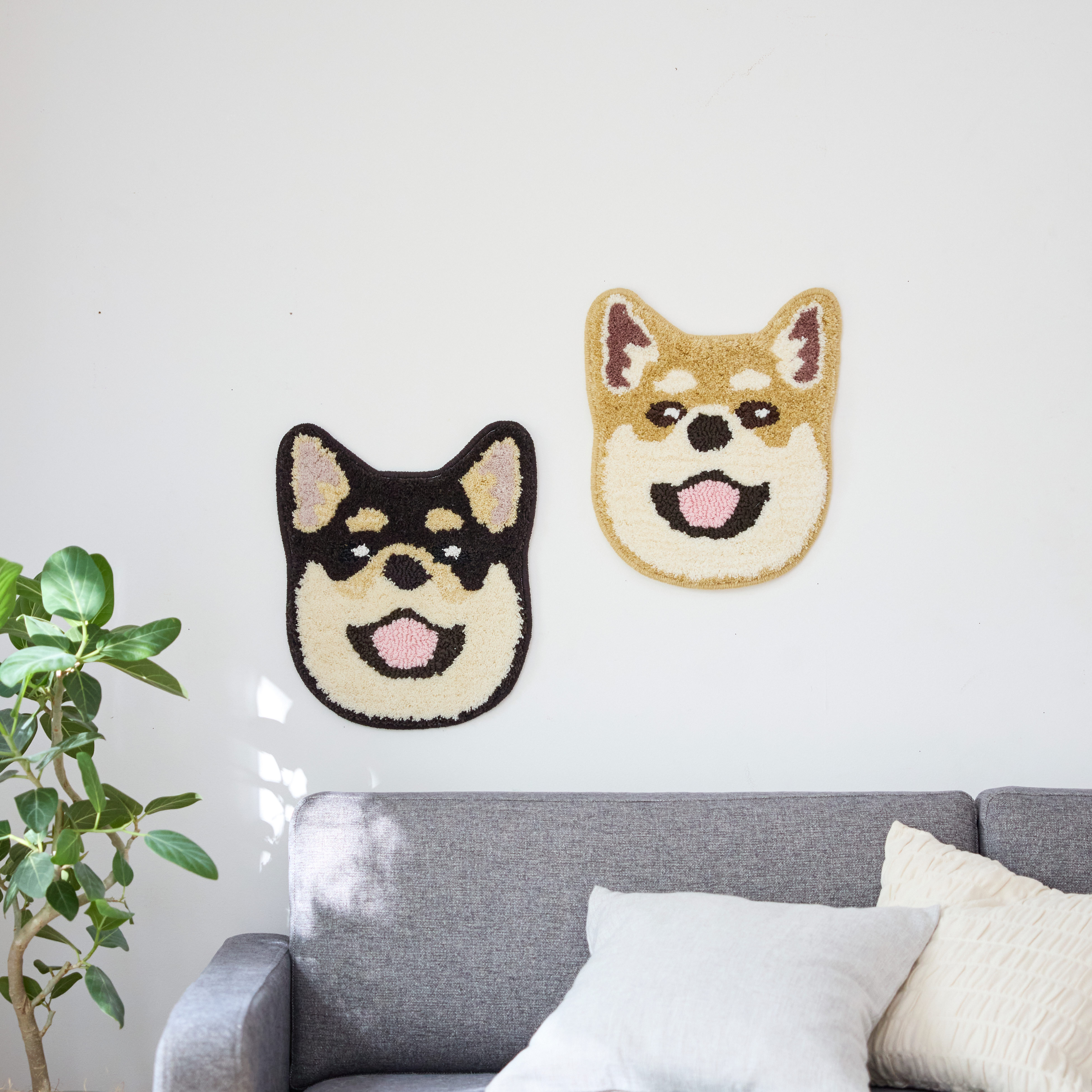 イヌカオ マット　柴犬