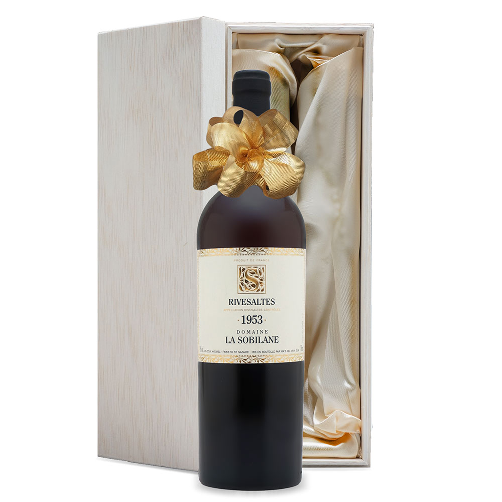【名入れ彫刻】1953年 生まれ年ワイン-リヴザルト ドメーヌ ラ ソビランヌ(赤)1953