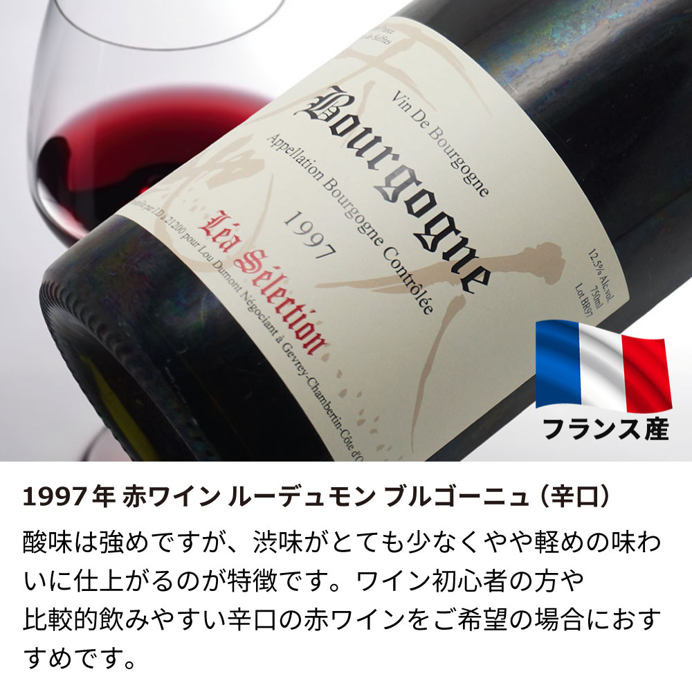 【名入れ彫刻】1997年 生まれ年ワイン 誕生日ギフト