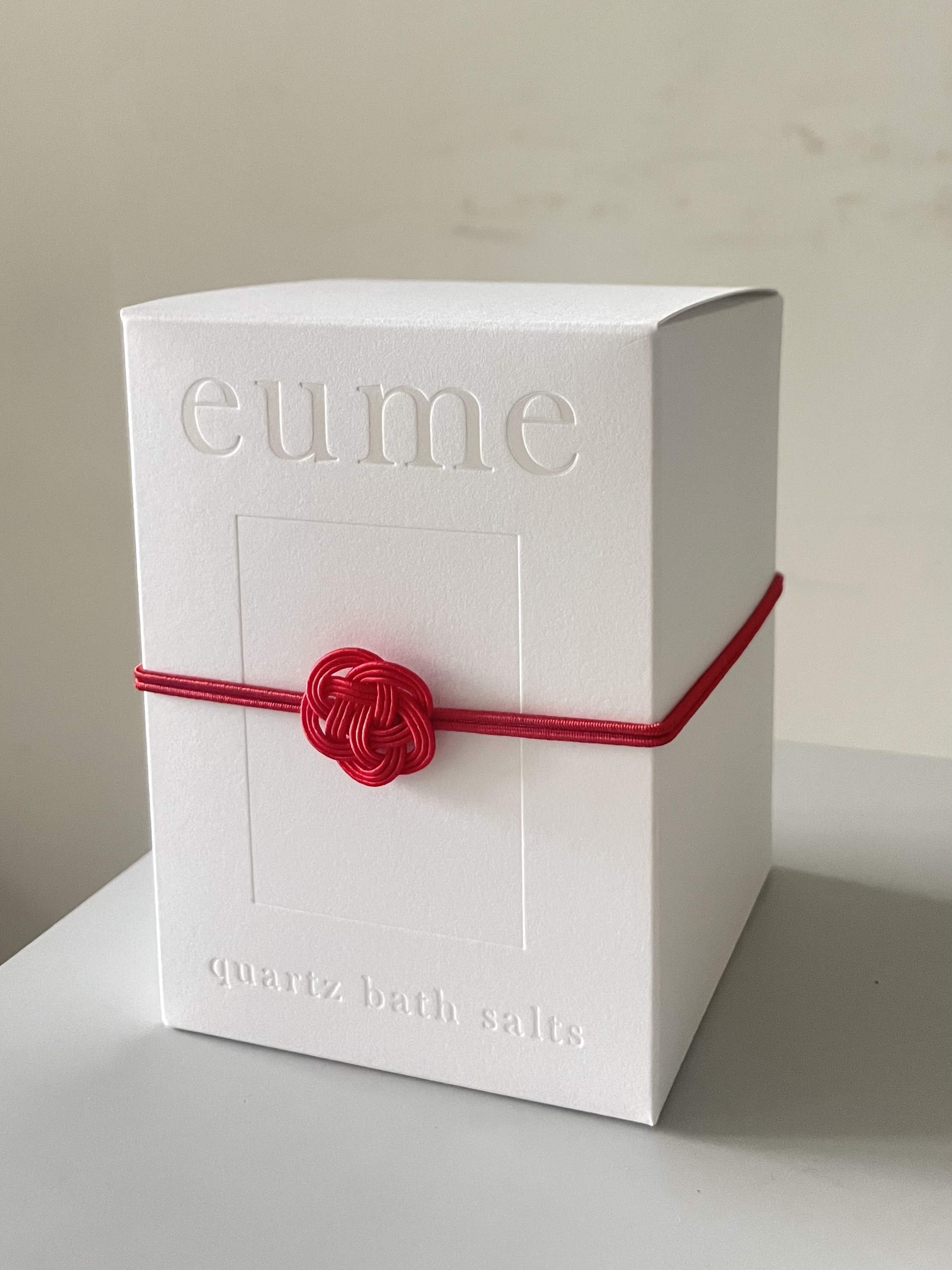 クォーツバスソルト　クリスタル&コーラル【梅結びの水引きボックス】