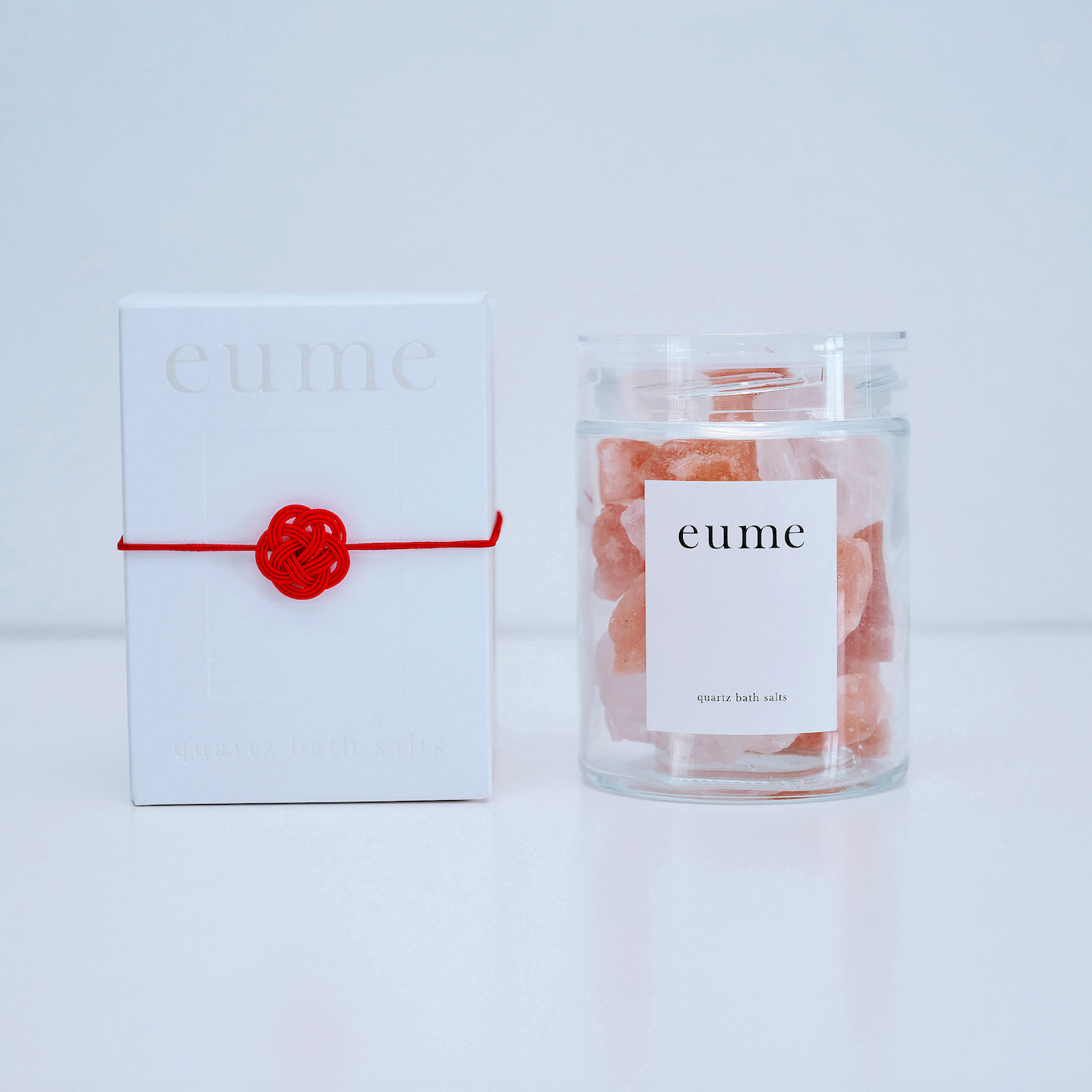 クォーツバスソルト　クリスタル&コーラル【梅結びの水引きボックス】