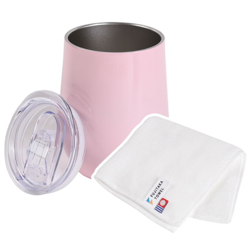 【贈り物上手が選ぶギフト】 今治ハンカチタオル＆タンブラーのギフトBOX