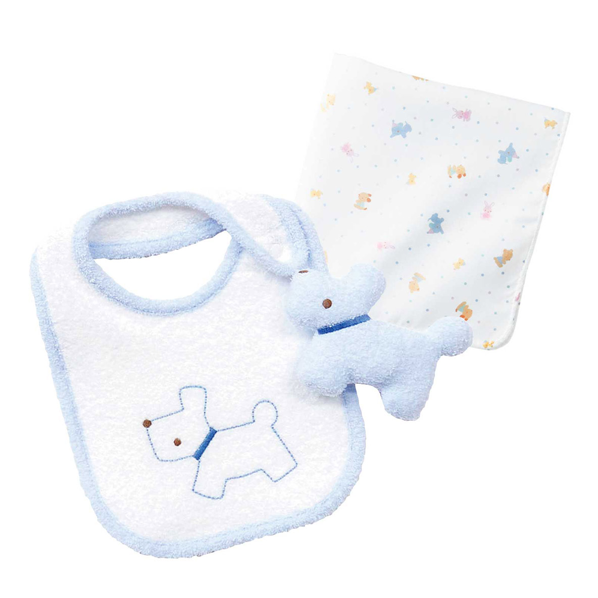 スタイ・マスコット・ガーゼハンカチの3点ギフトセット | familiar