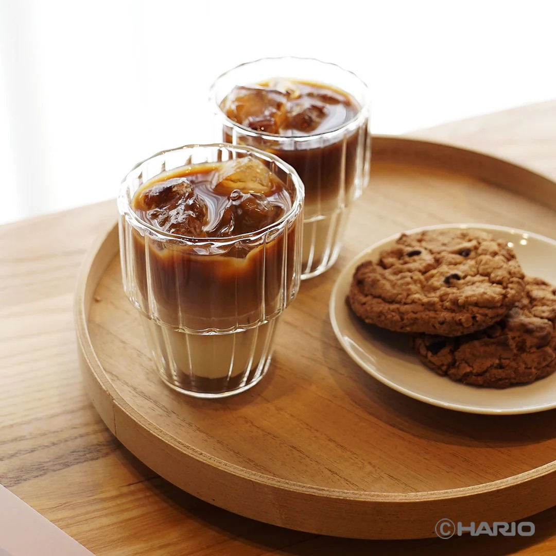 ダブルウォールスタックグラス　ライン　2個セット