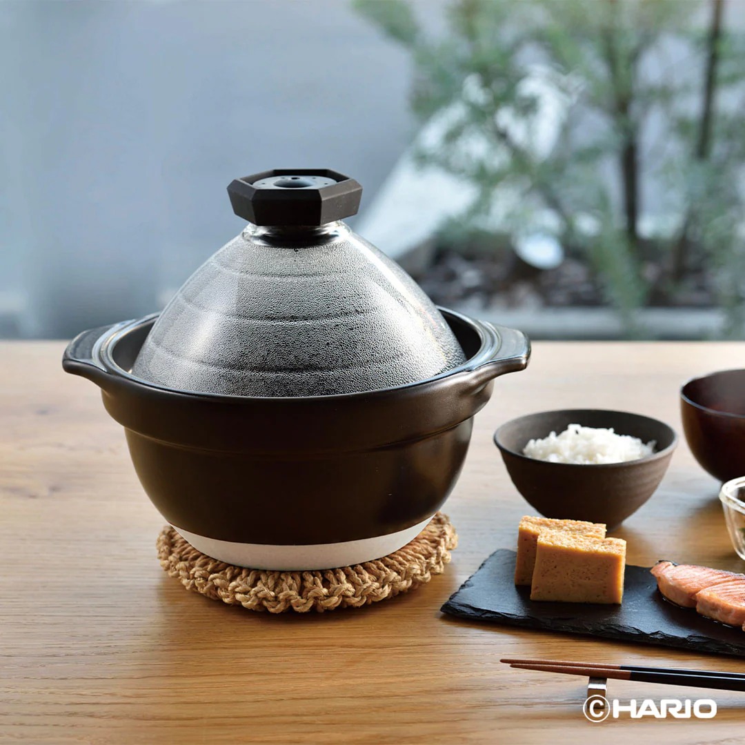 フタがガラスのご飯釜（サイズ選択）