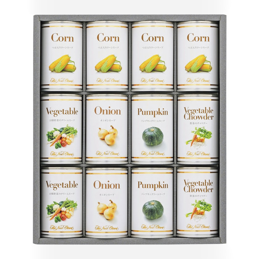 ホテルニューオータニのプレゼント・ギフト通販　ホテルニューオータニ】スープ缶詰セット　TANP（タンプ）