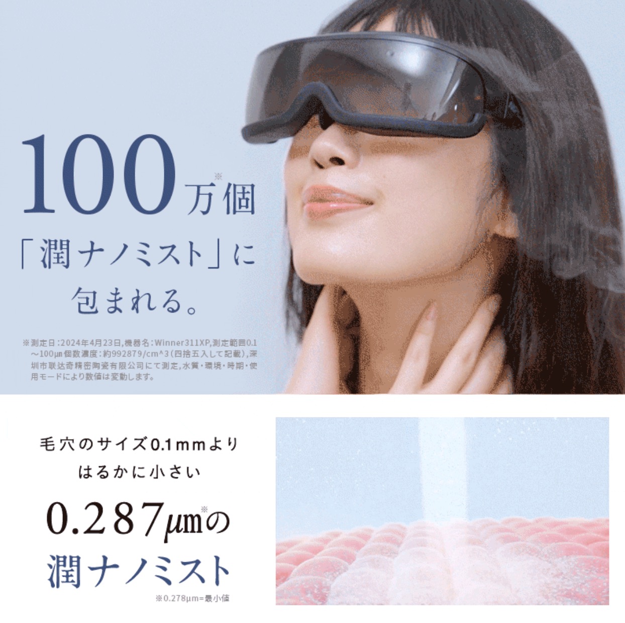 潤ナノミストの潤いケア】Mistee ミスティ＜眼精疲労・ドライアイに 