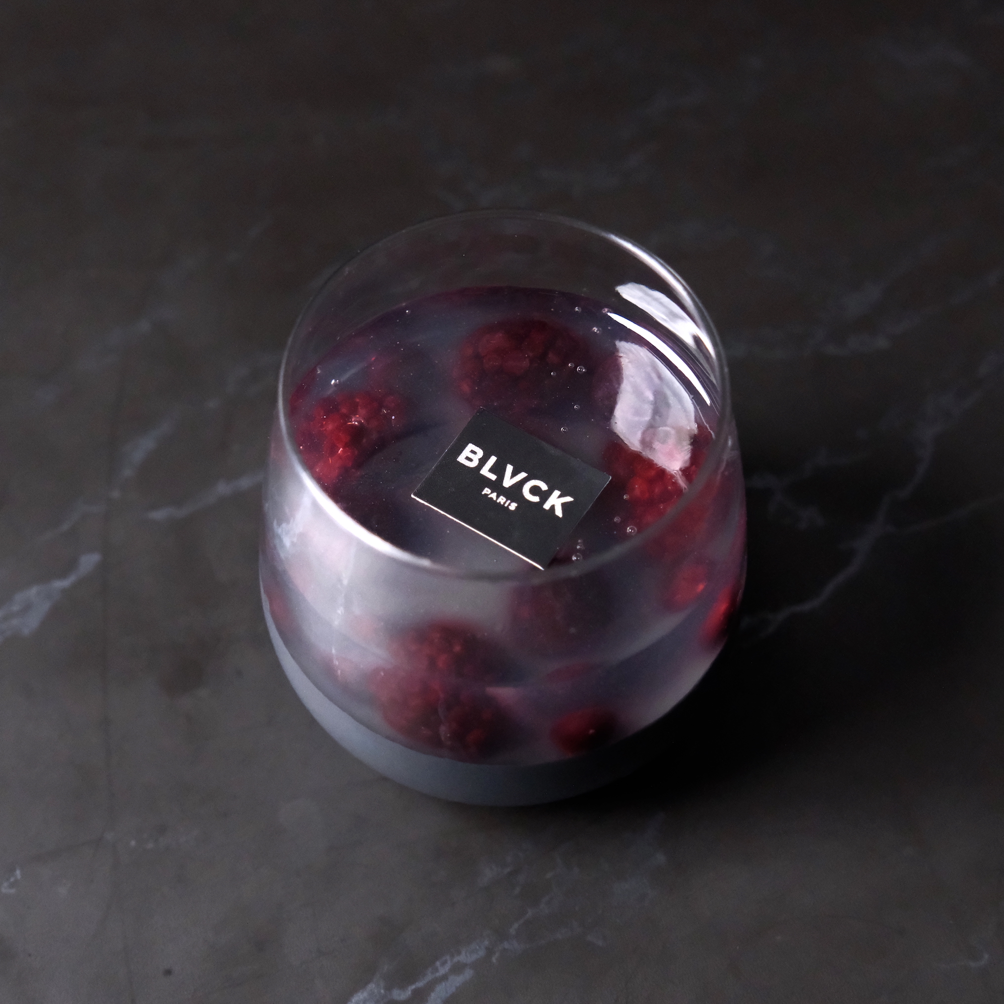 ブラックベリーとパンナコッタの漆黒のグラススイーツ 2個セット