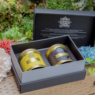 【ファーストクラスで採用された紅茶】George Steuart Tea  トライアングルバッグ2缶セット