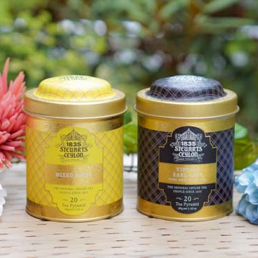 【ファーストクラスで採用された紅茶】George Steuart Tea  トライアングルバッグ2缶セット