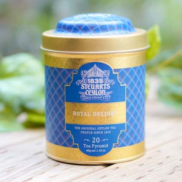 【ファーストクラスで採用された紅茶】George Steuart Tea  トライアングルバッグ2缶セット