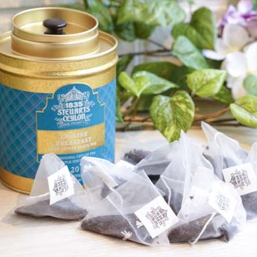 【ファーストクラスで採用された紅茶】George Steuart Tea  トライアングルバッグ2缶セット