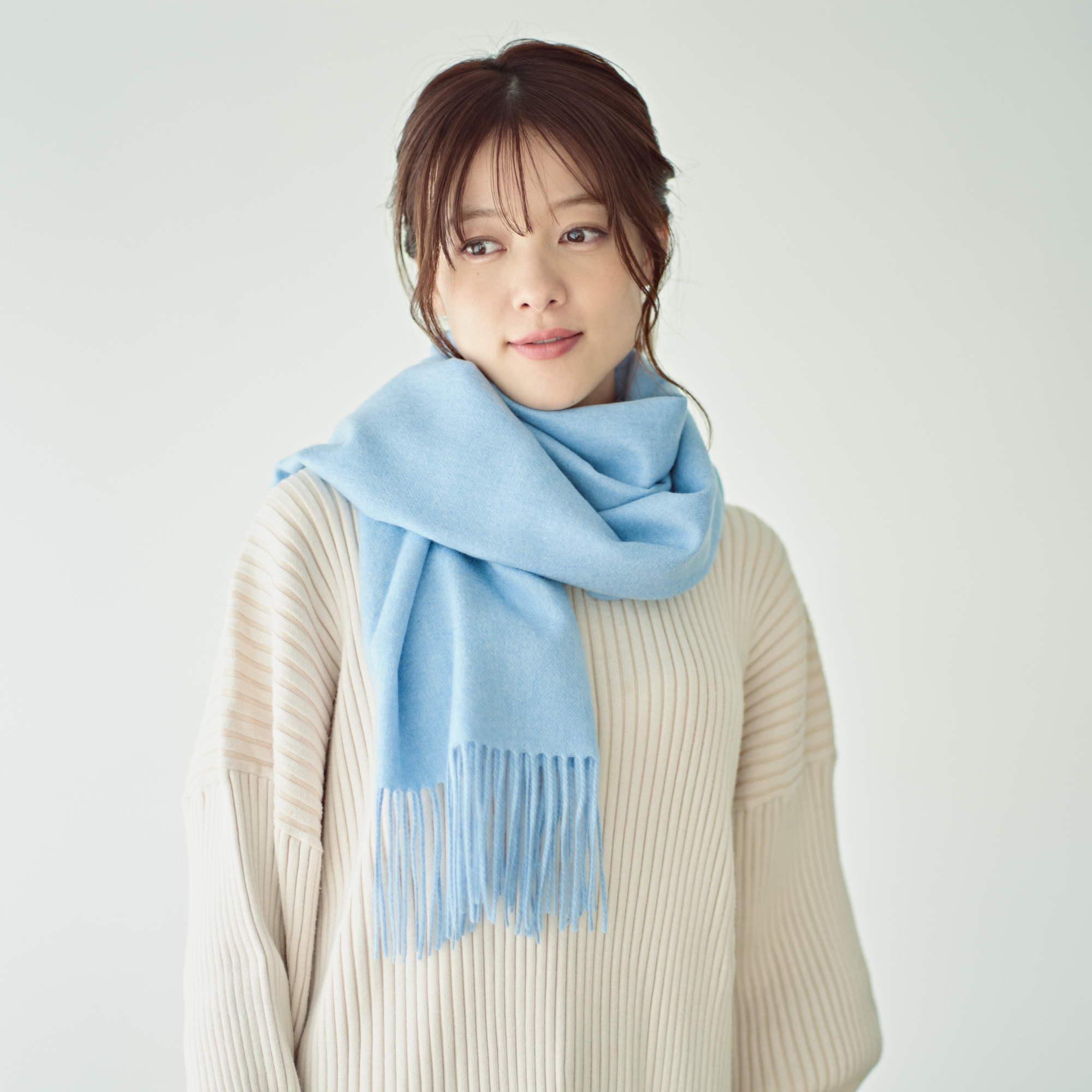 【刺繍名入れギフト】カシミヤ100% 大判ストール