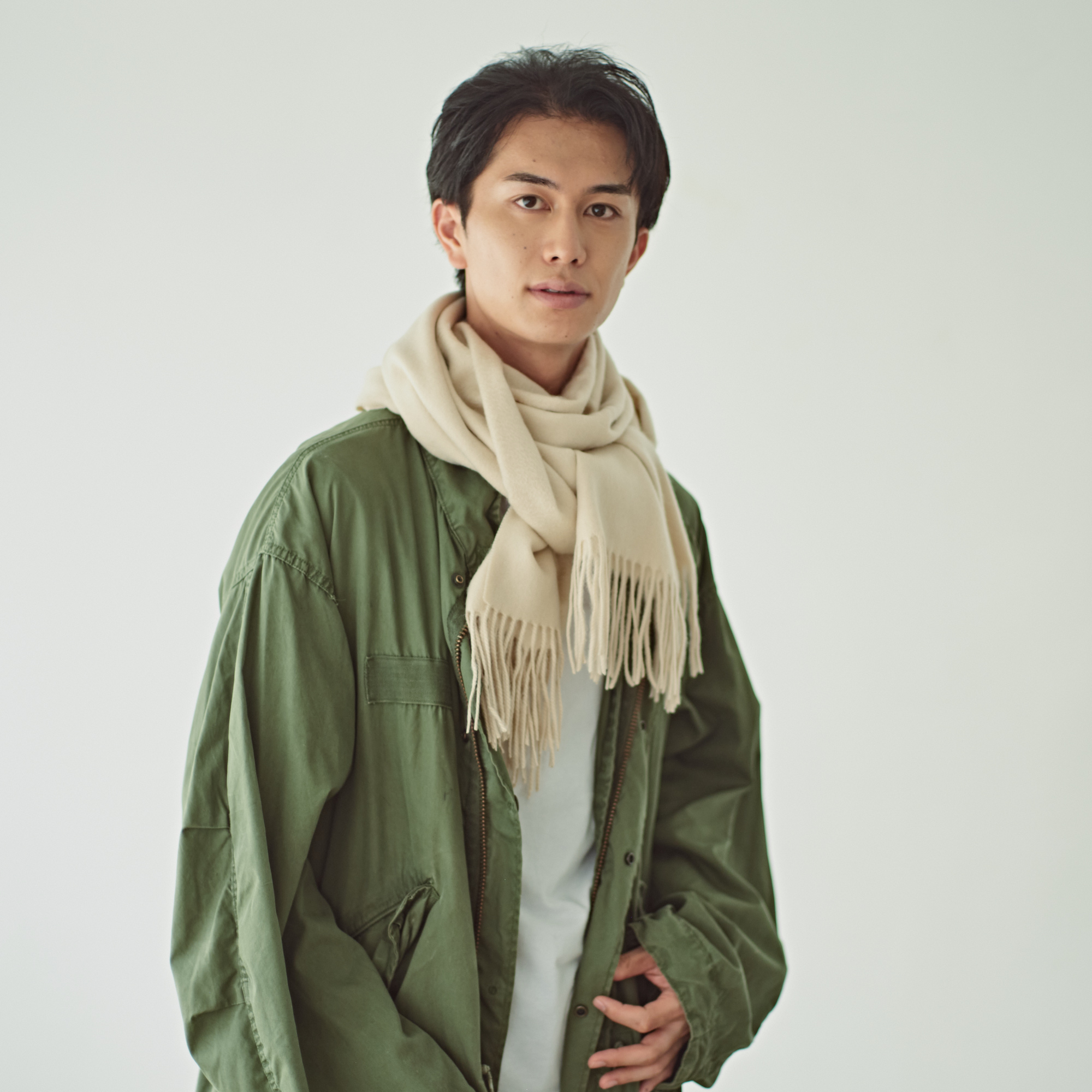 【刺繍名入れギフト】カシミヤ100% 大判ストール