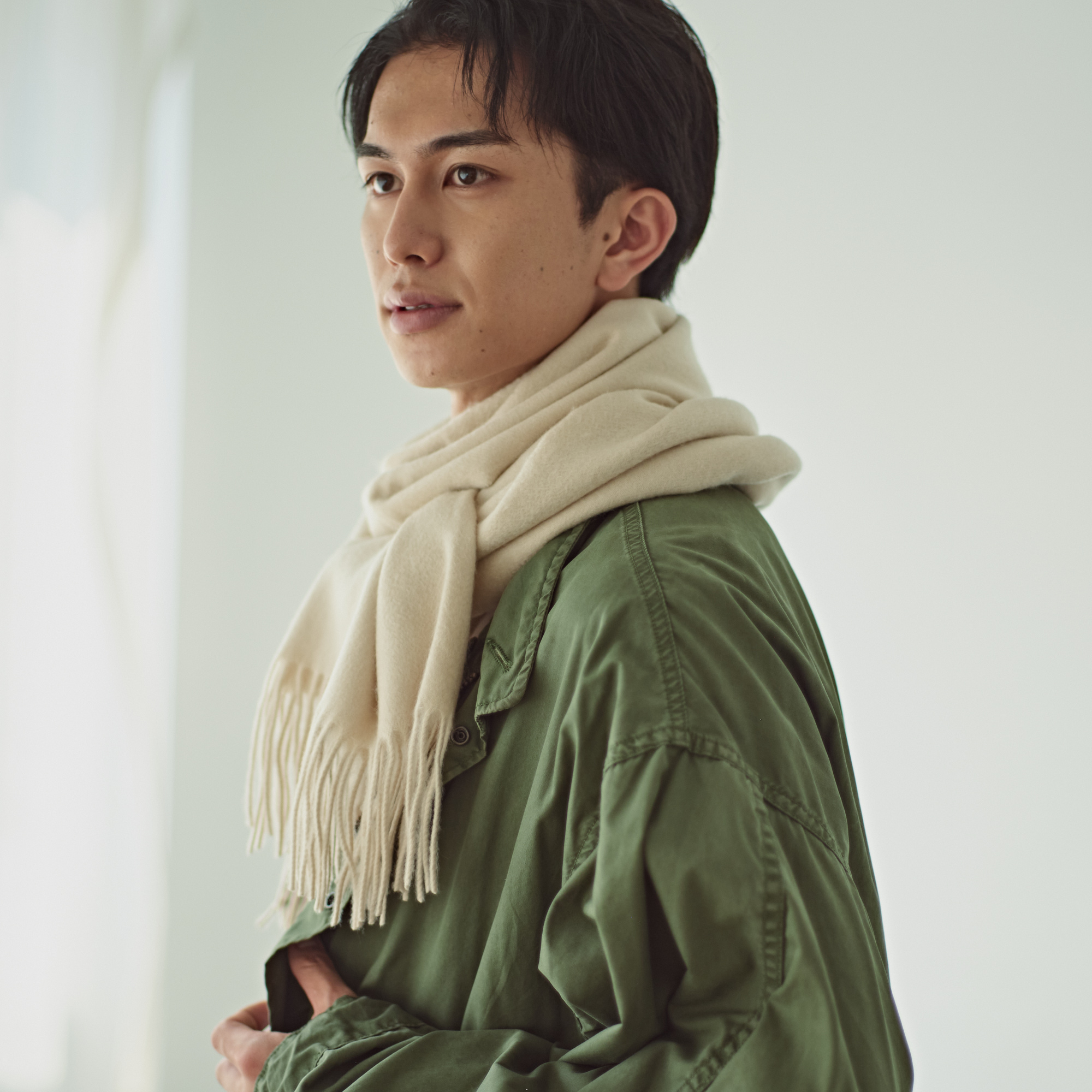 【刺繍名入れギフト】カシミヤ100% 大判ストール