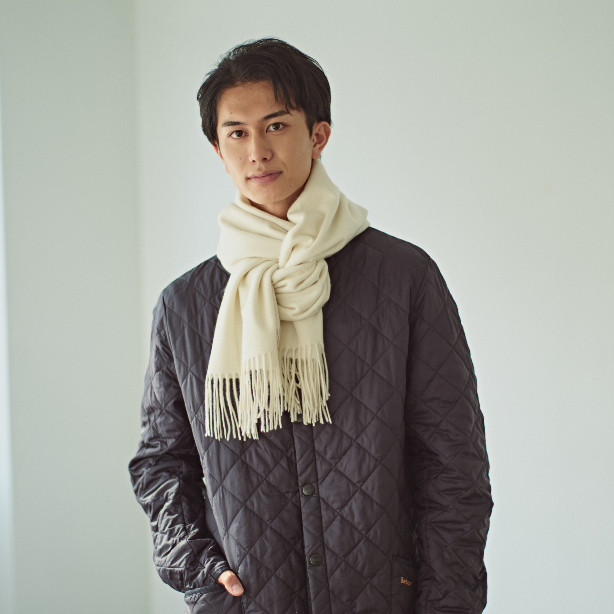 【刺繍名入れギフト】カシミヤ100% 大判ストール