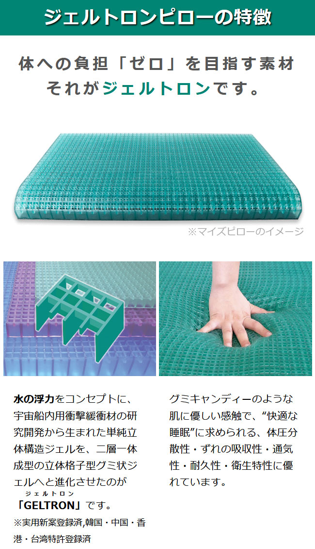 ジェル枕 ジェルトロンピロー スーパーII α（スーパー２アルファ） 頭にかかる負担をジェルが吸収し、快適に眠ることができる ジェルピロー 