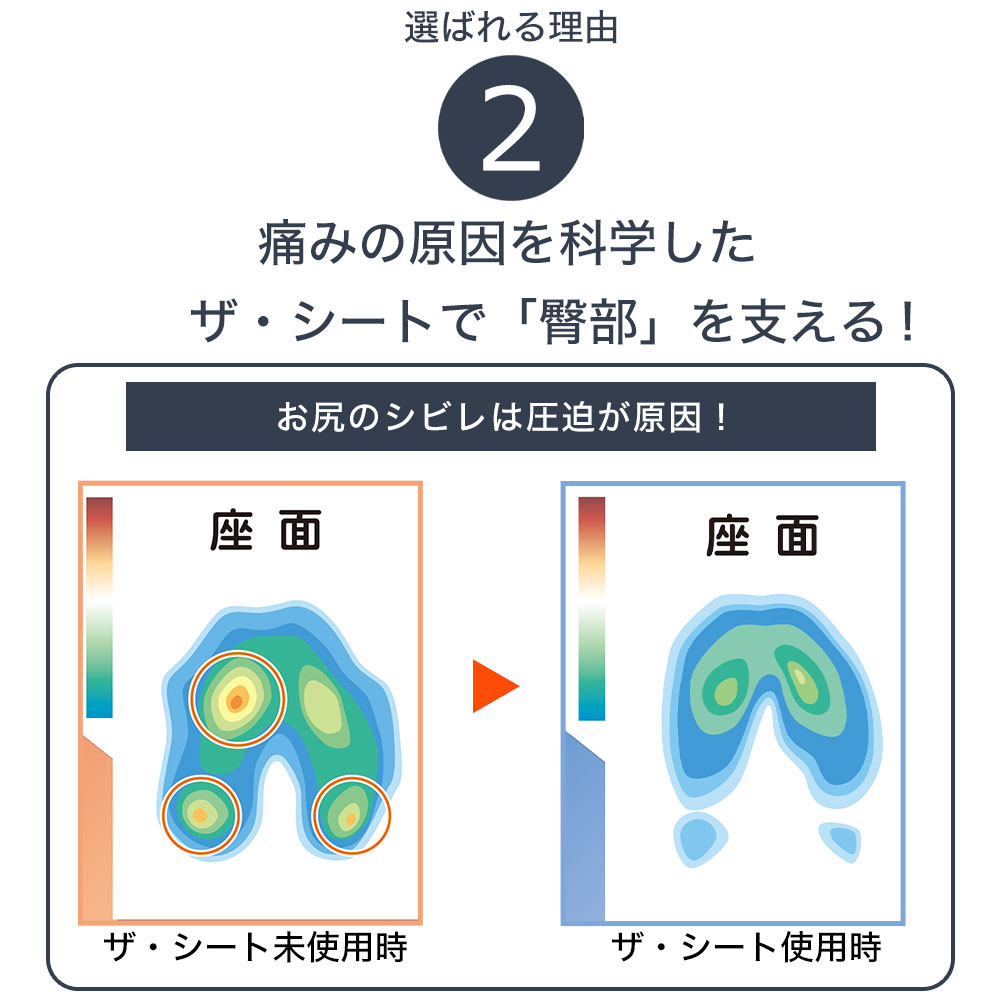 ボディドクター ザ・シート （座っている時間を快適にする超薄型シートクッション） 体圧分散