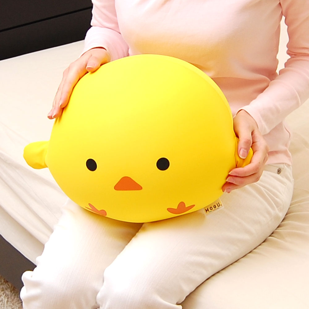 クッション MOGU モグピヨ（イエロー） コロコロかわいい♪まるまるヒヨコのクッション 