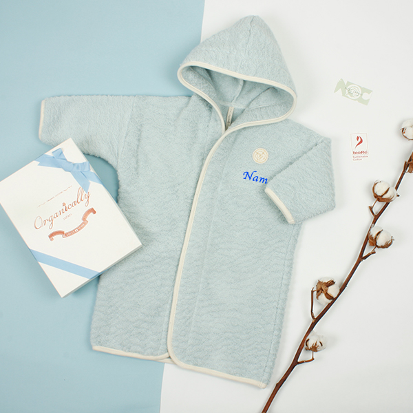 【Organically】名入れ カラードルマンバスローブ