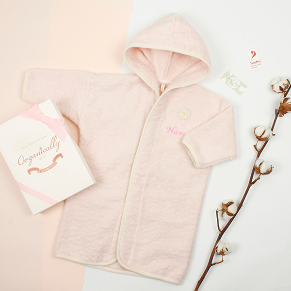 【Organically】名入れ カラードルマンバスローブ