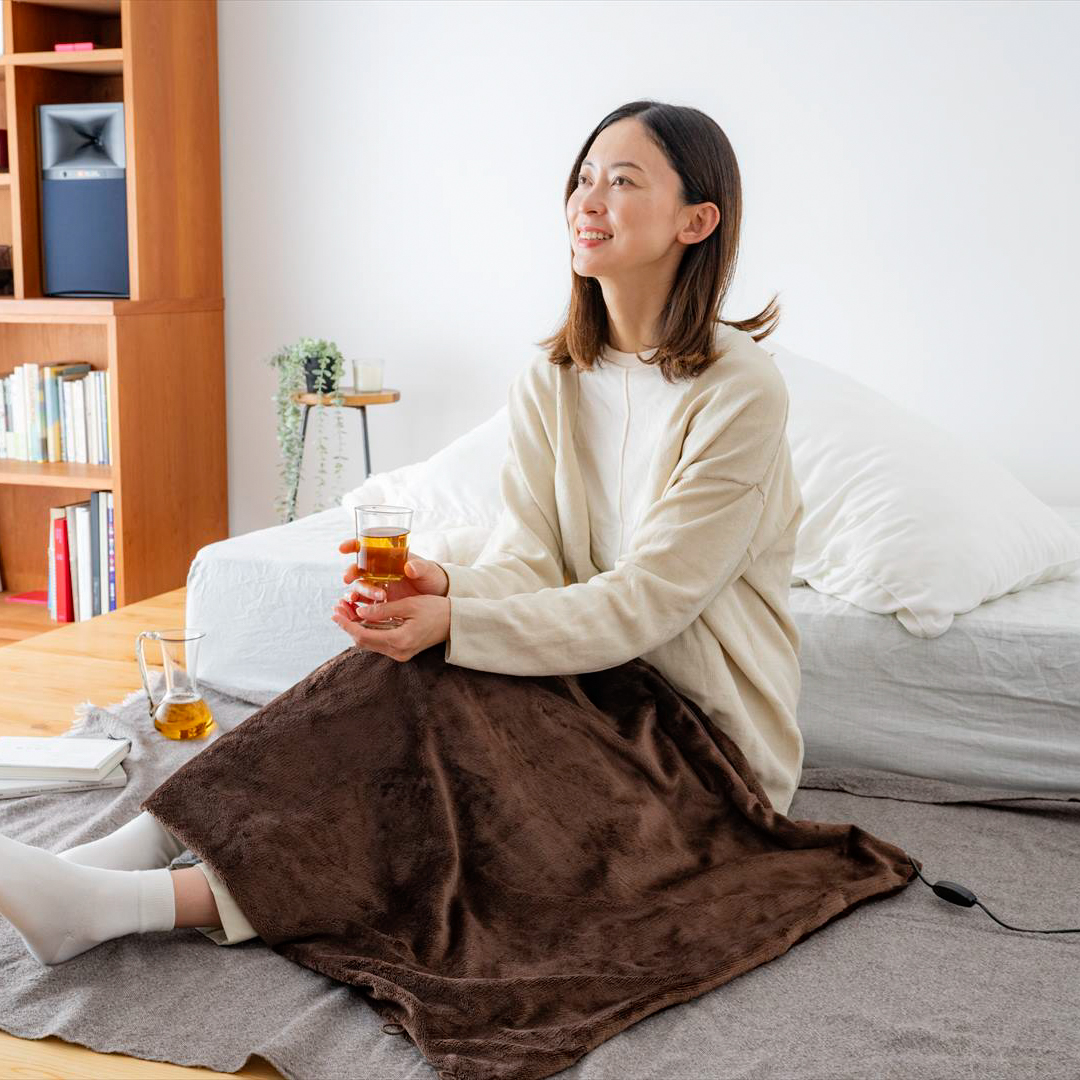 USBぽかぽかブランケット（ピンクorブラウン）