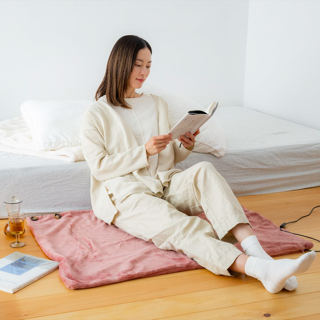 USBぽかぽかブランケット（ピンクorブラウン）