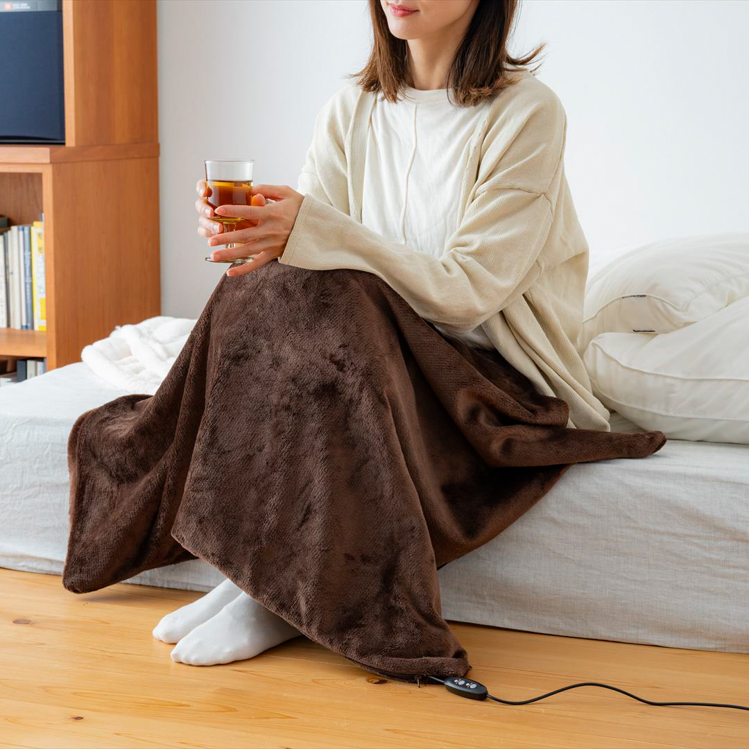 USBぽかぽかブランケット（ピンクorブラウン）