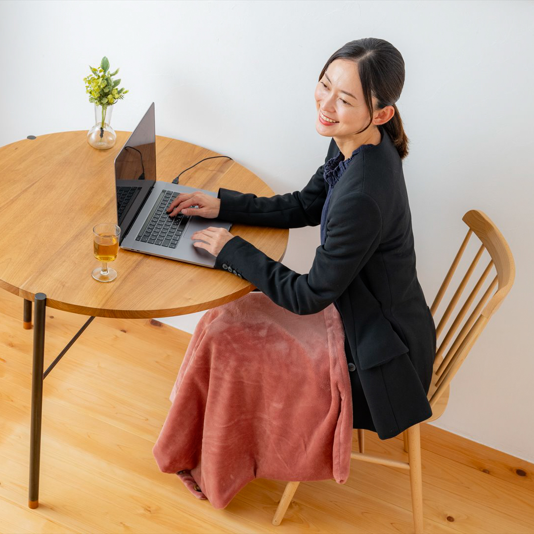 USBぽかぽかブランケット（ピンクorブラウン）