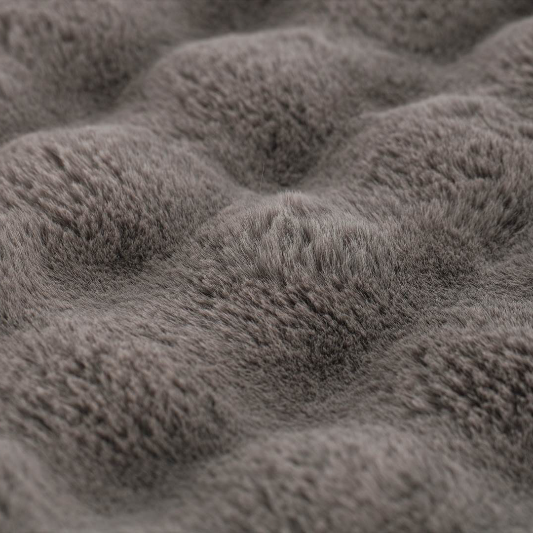 ふわぽこねおちブランケット　ハーフ（ホワイトorグレー）