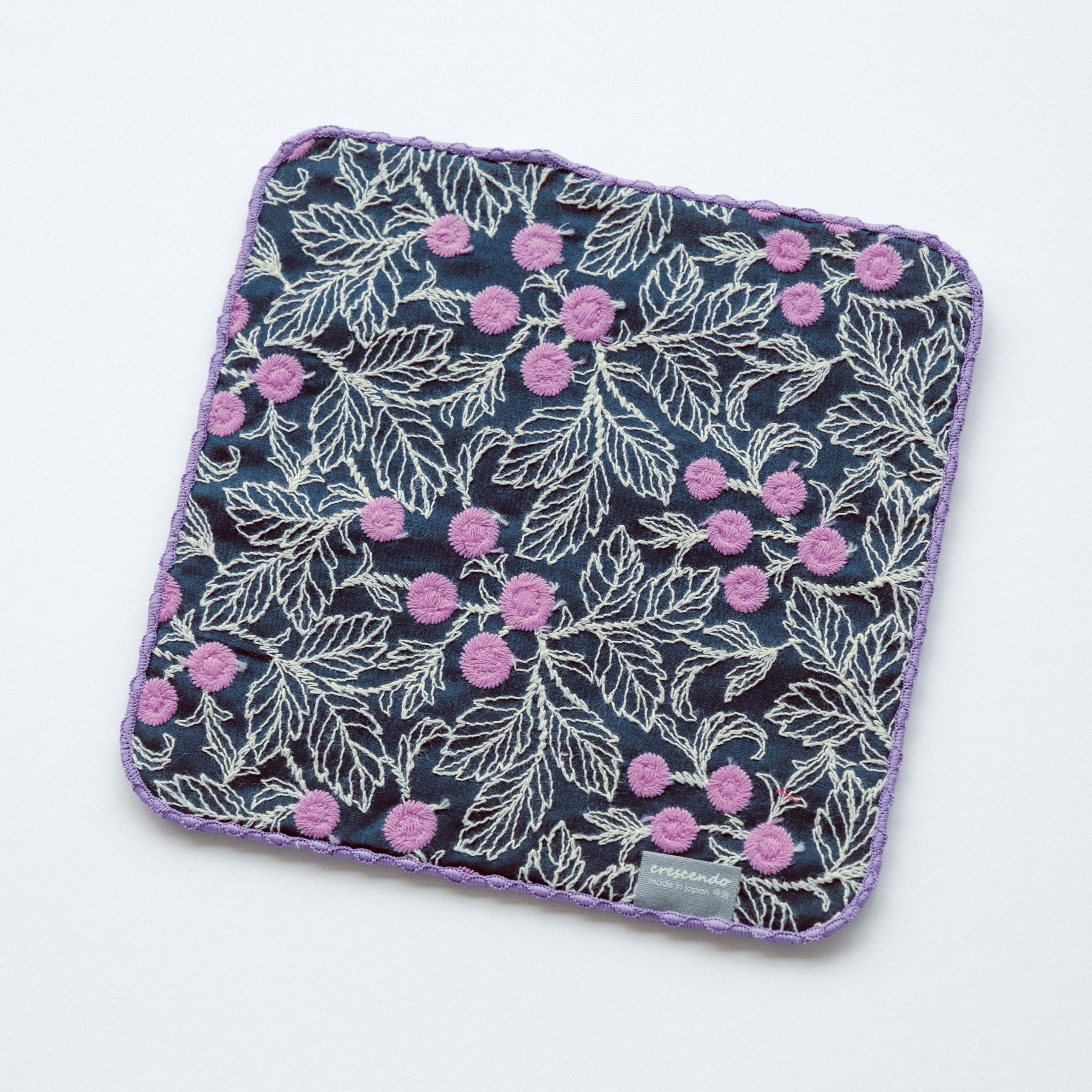 エンブロイダリー刺繍ハンカチタオル