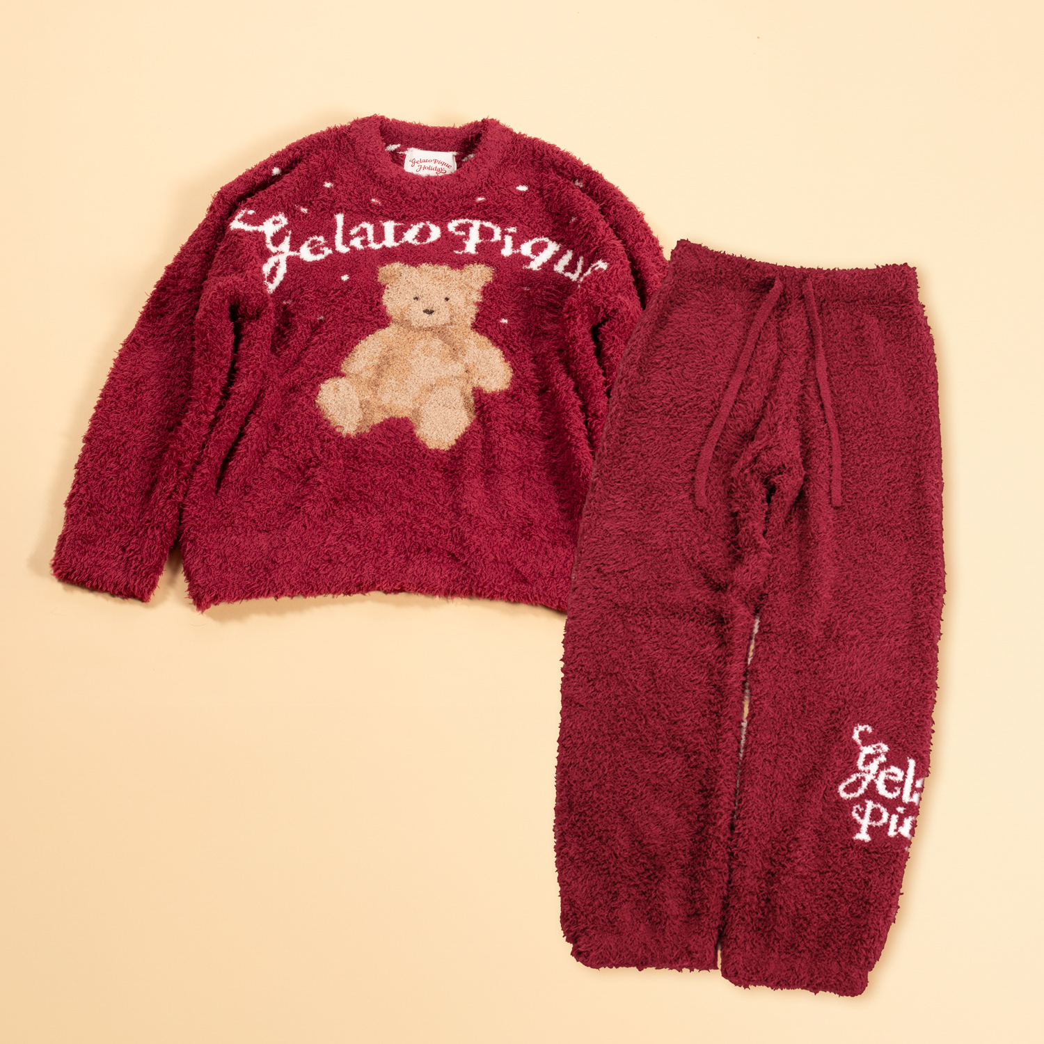 【WOMEN】【HOLIDAY】ジェラートスノーベアJQDプルオーバー＆ロングパンツ