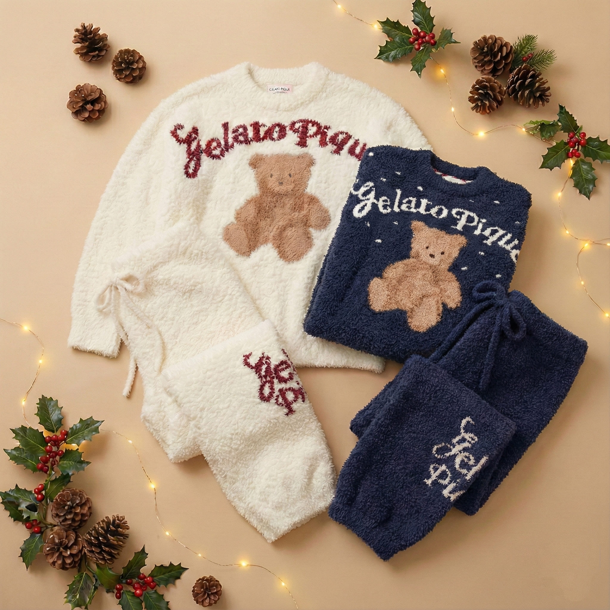 【WOMEN】【HOLIDAY】ジェラートスノーベアJQDプルオーバー＆ロングパンツ