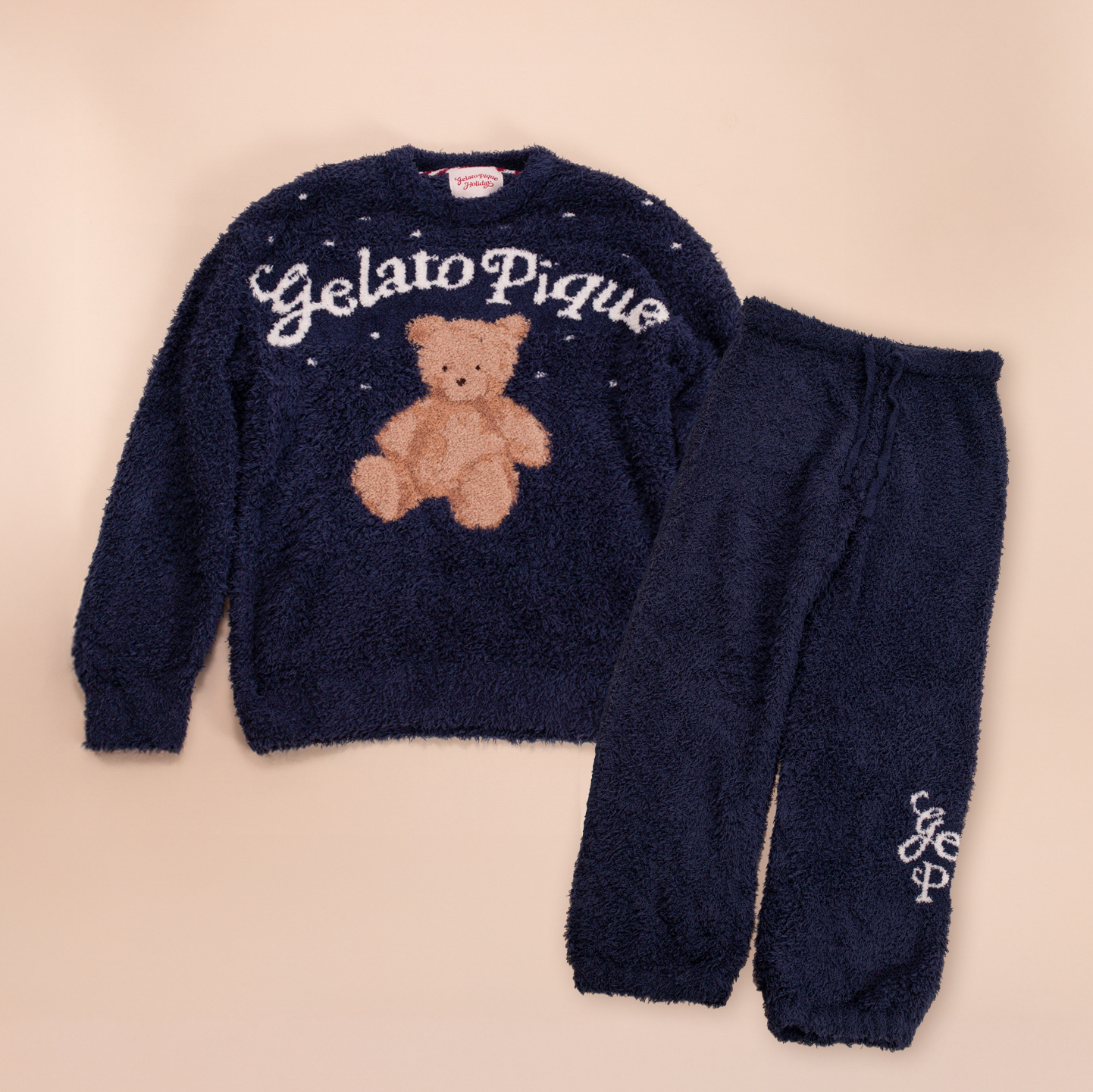 【HOMME】【HOLIDAY】ジェラートスノーベアJQDプルオーバー＆ロングパンツ