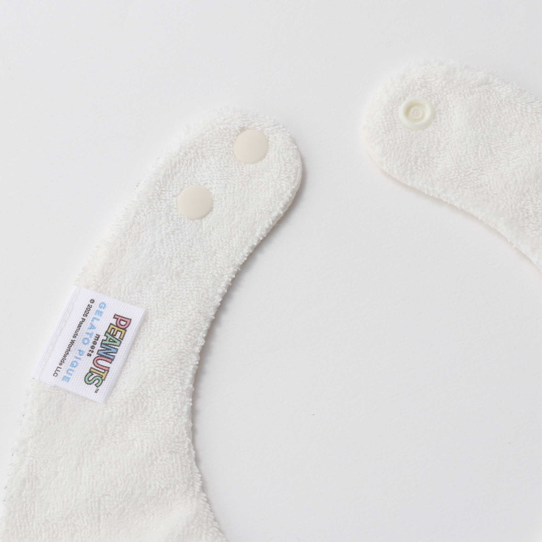 【BABY】【PEANUTS PUPPIES】トイボックス柄スタイ＆スヌーピーソックス