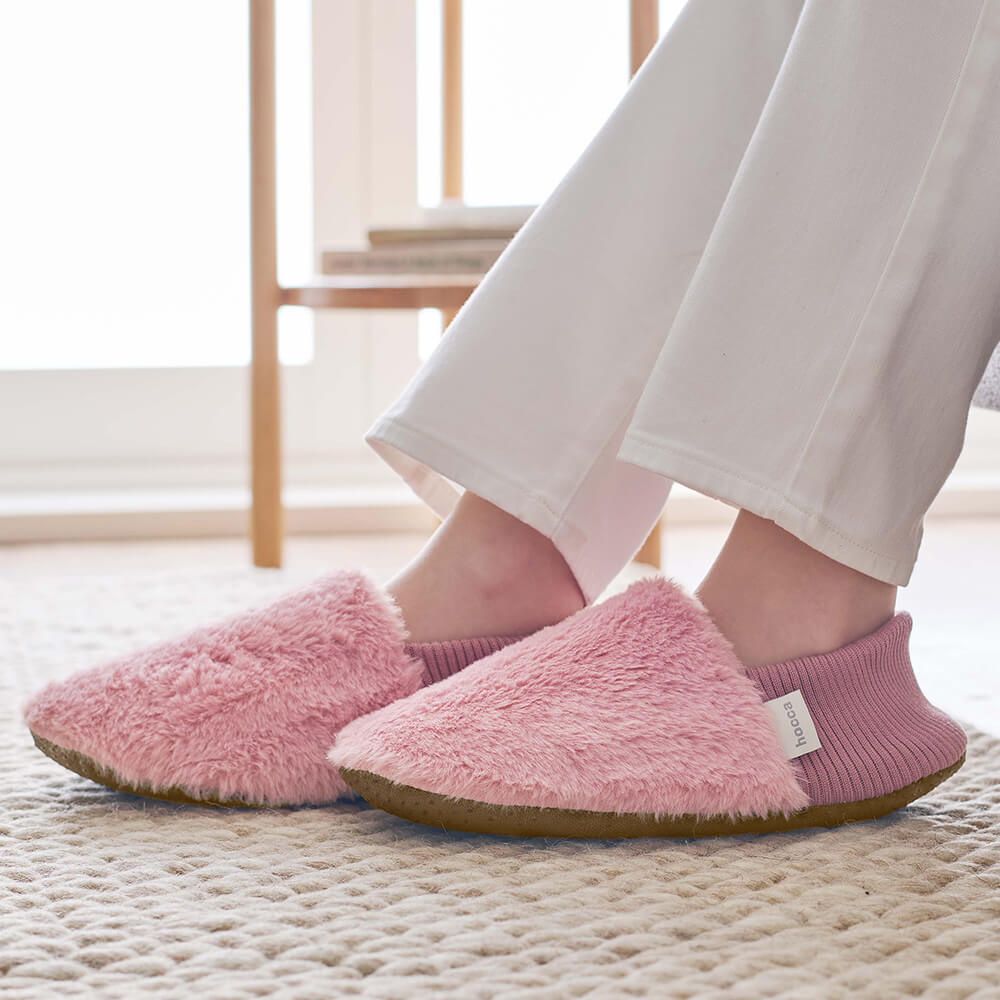 レンジですぐにホッカホカ ジェル湯たんぽ hocca ポケット付きウォームスリッパ