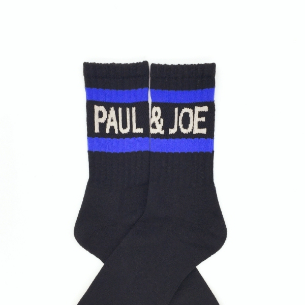 【メンズ】PAUL & JOEロゴ＆ラインリブソックス