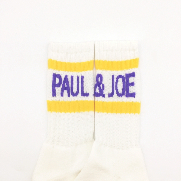 【メンズ】PAUL & JOEロゴ＆ラインリブソックス