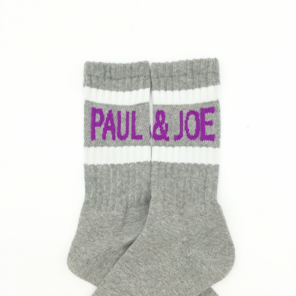 【メンズ】PAUL & JOEロゴ＆ラインリブソックス